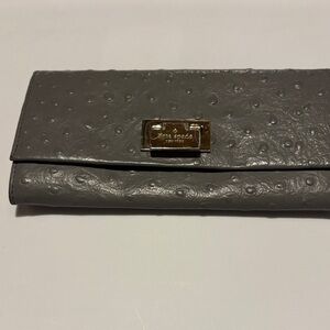 Kate Spade Charcoal Embossed Wallet